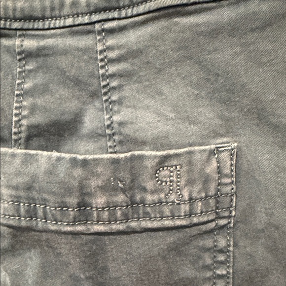 Anthropologie Pilcro The Skipper High Rise Cropped Wide Leg Pants Teal Blue 26P - Picture 13 of 13